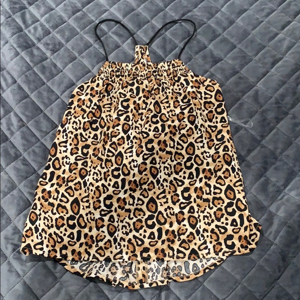 3/$15 cheetah tank top